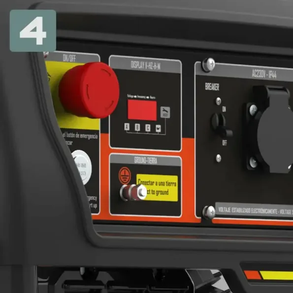 4 DISPLAY CON INDICADOR DE PARÁMETROS Y CONTROL DE MANTENIMIENTO