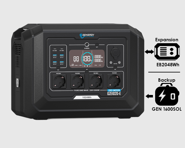 GENERADOR SOLAR PORTÁTIL GZE-1020 [E]