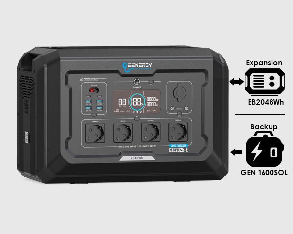 GENERADOR SOLAR PORTÁTIL GZE-2025 [E]