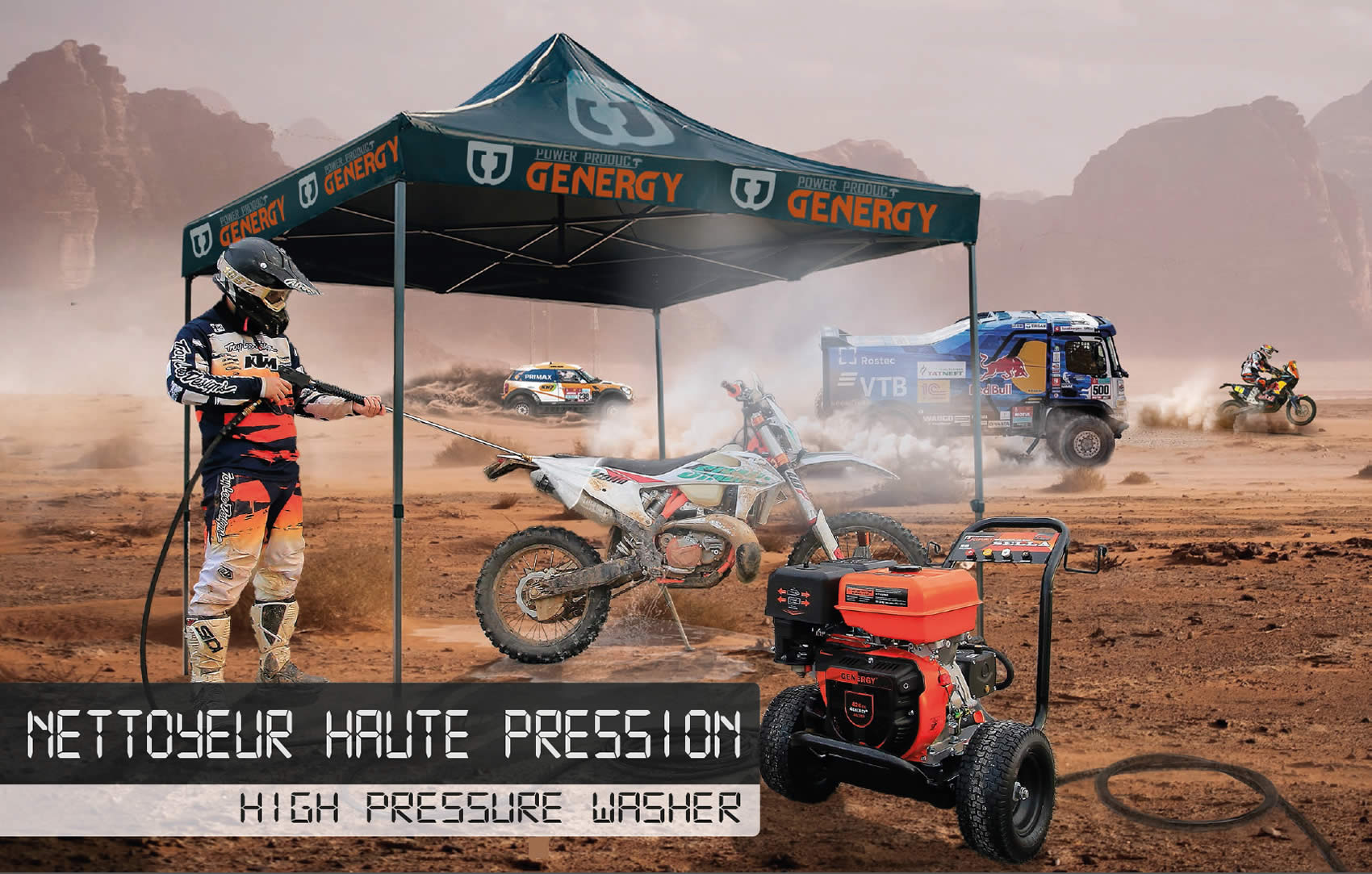 nettoyeur de bannières motorisées