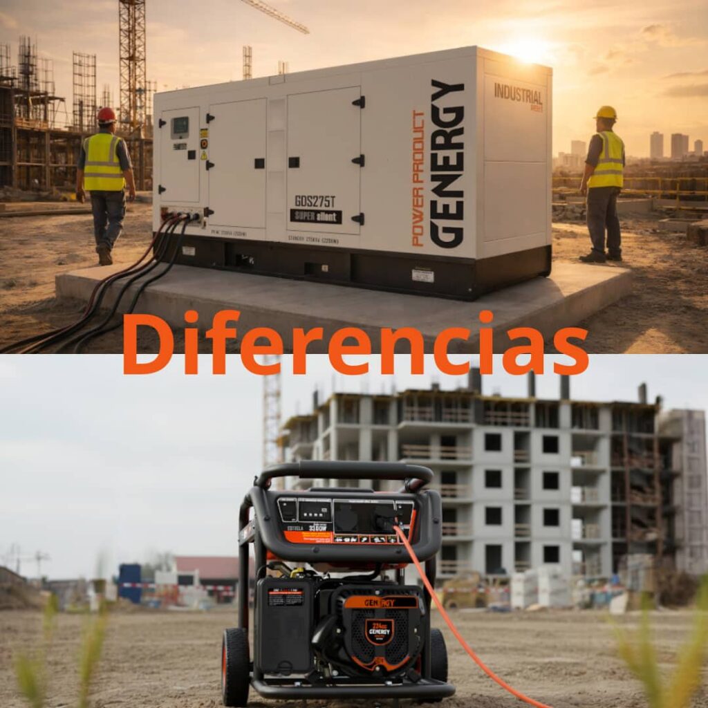 Diferencia entre generador y grupo electrógeno