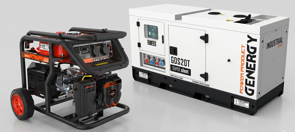 Diesel or gasoline generator