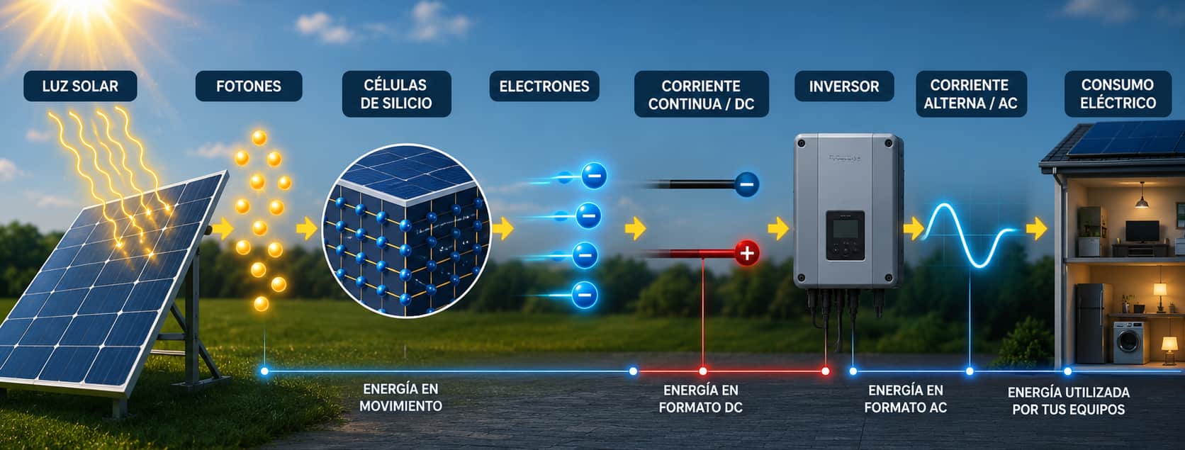 Como-funciona-un-panel-fotovoltaico-de-la-luz-solar-a-la-electricidad