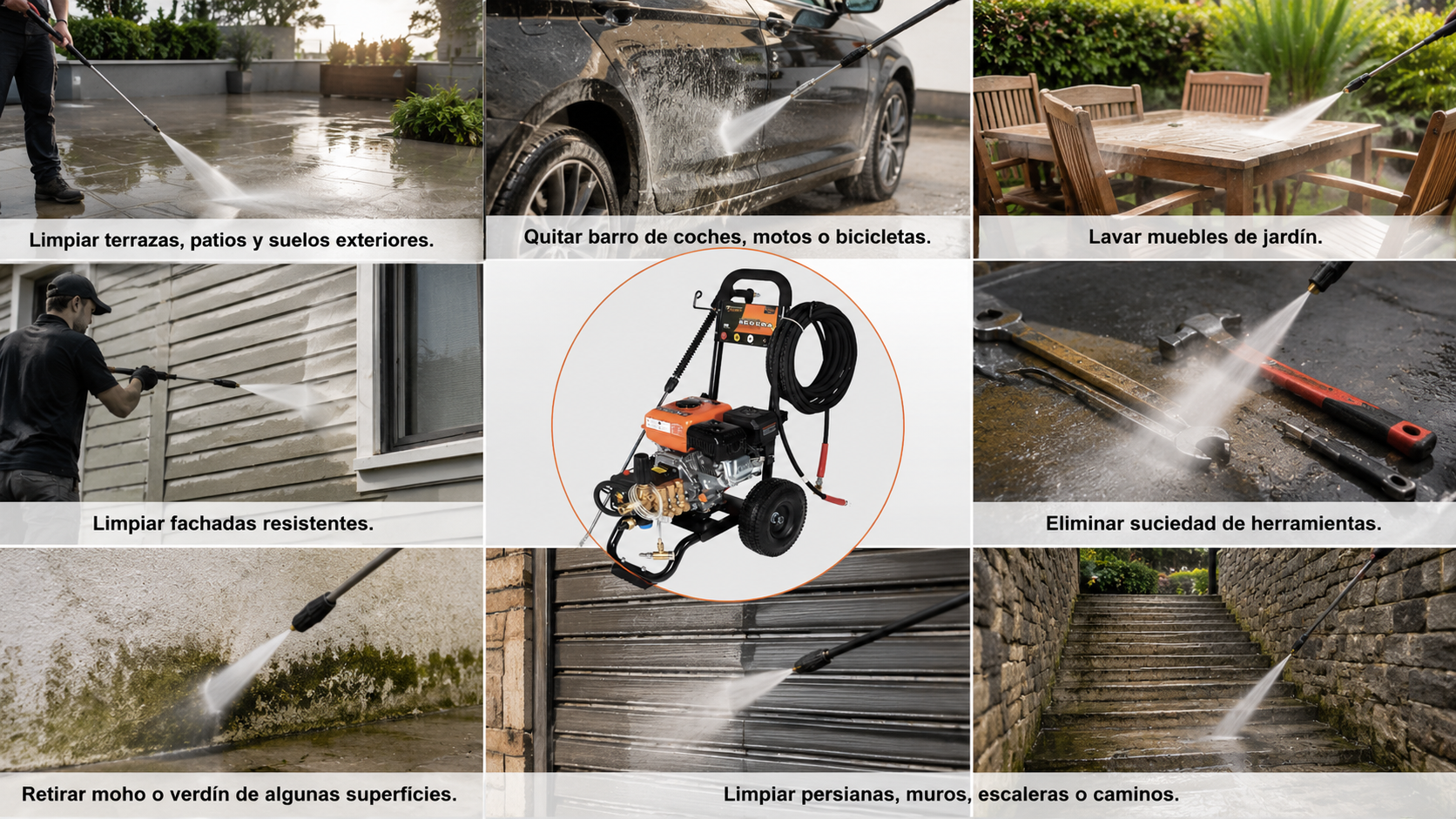 Diferencia entre hidrolimpiadora, limpiadora a presión y máquina de agua a presión