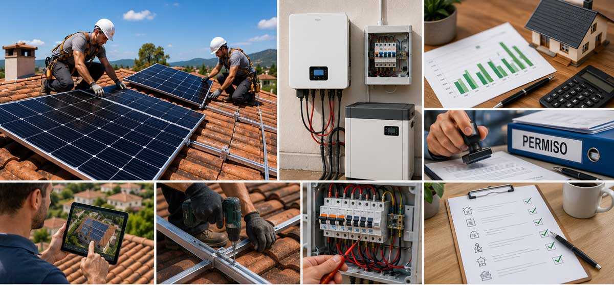 Cómo instalar placas solares para autoconsumo: