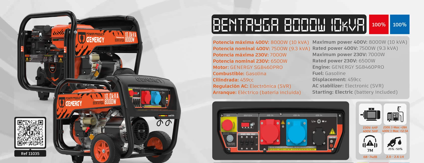 Generador 8000w bentayga