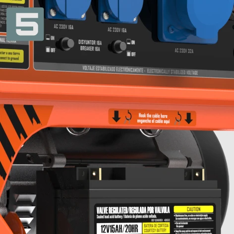 5 GANCHOS FIJACABLES