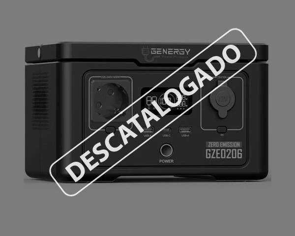 GENERADOR SOLAR PORTÁTIL GZE-0206 [C] <span style="color: red;">DESCATALOGADO</span>