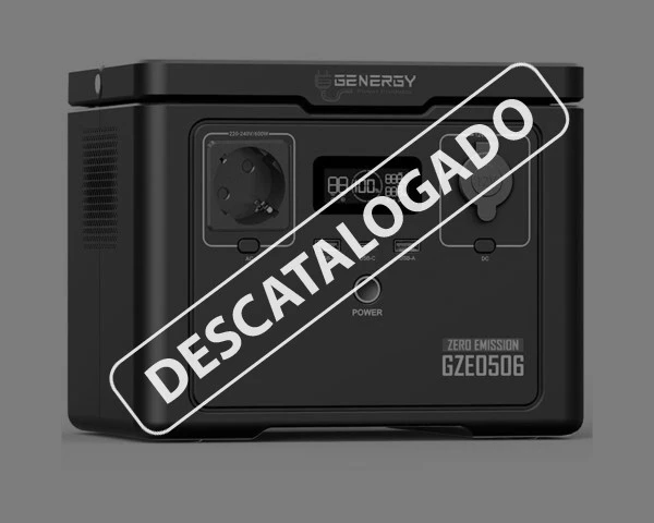 GENERADOR SOLAR PORTÁTIL GZE-0506 [C] <span style="color: red;">DESCATALOGADO</span>