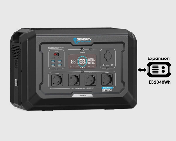 STATION D'ÉNERGIE PORTABLE 2000 W GZE2025-E