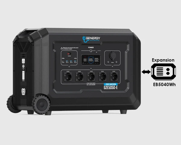 STATION D'ÉNERGIE PORTABLE 5 000 W GZE5050-E