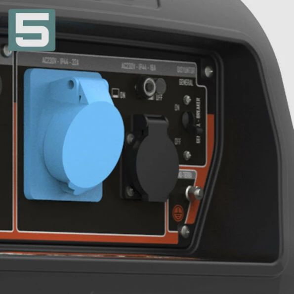 5 POTENTE SALIDA AC 230V