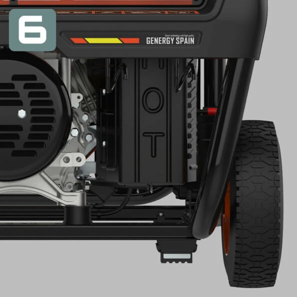 6 RUEDAS Y MANCERAS INTEGRADAS EN EL BASTIDOR