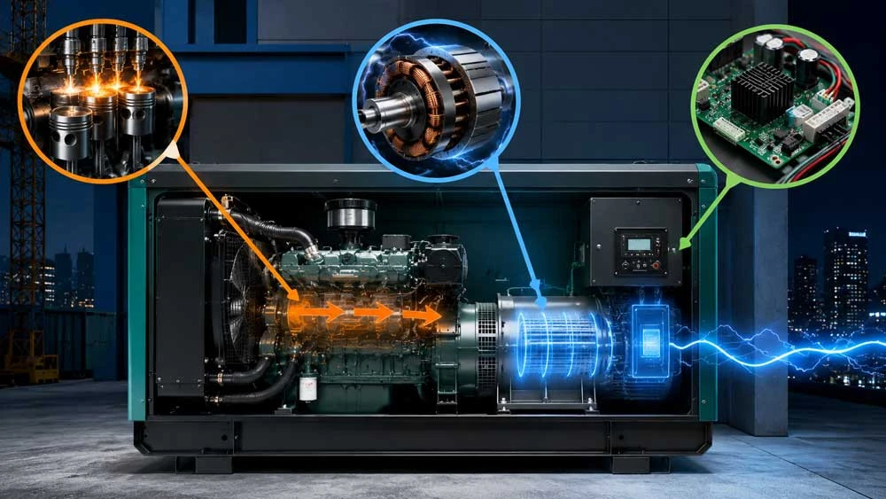 Cómo funciona un grupo electrógeno