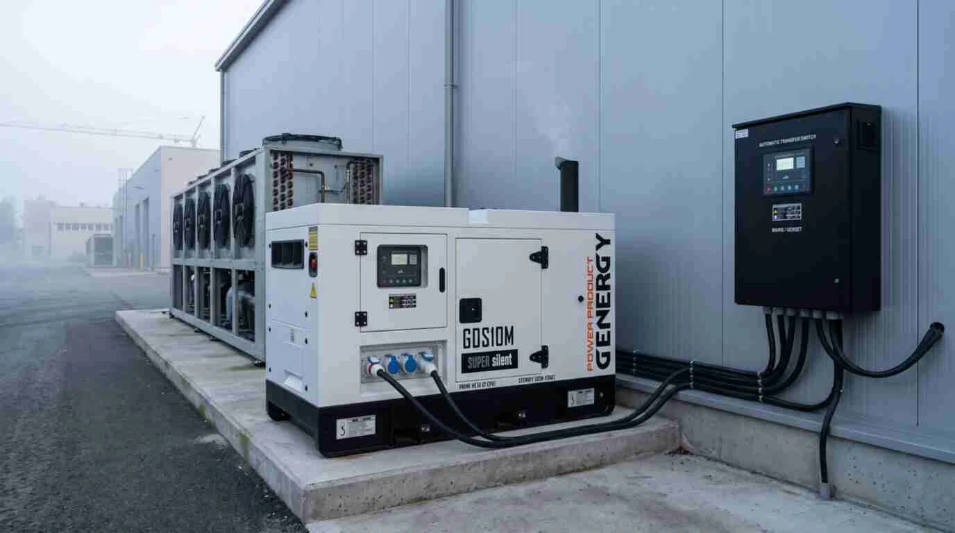 Consumo de un grupo electrógeno industrial