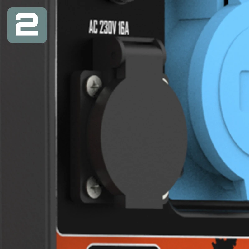 2 gniazdka 220 V 16 A