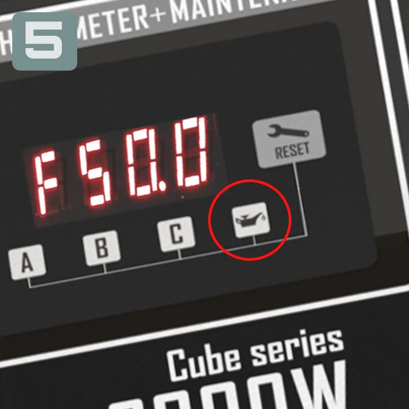 5 PILOTO ALARMA FALTA NIVEL DE ACEITE