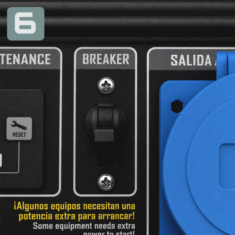 6 PILOTO ALARMA FALTA NIVEL DE ACEITE