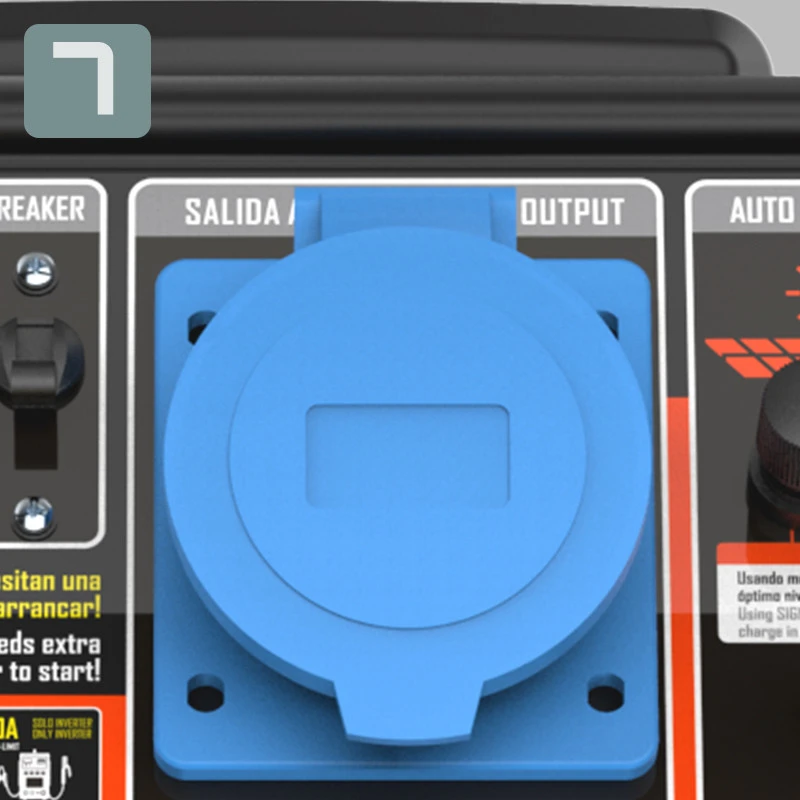 7 SALIDA 220 V · 50 Hz · THD ≤ 5 %