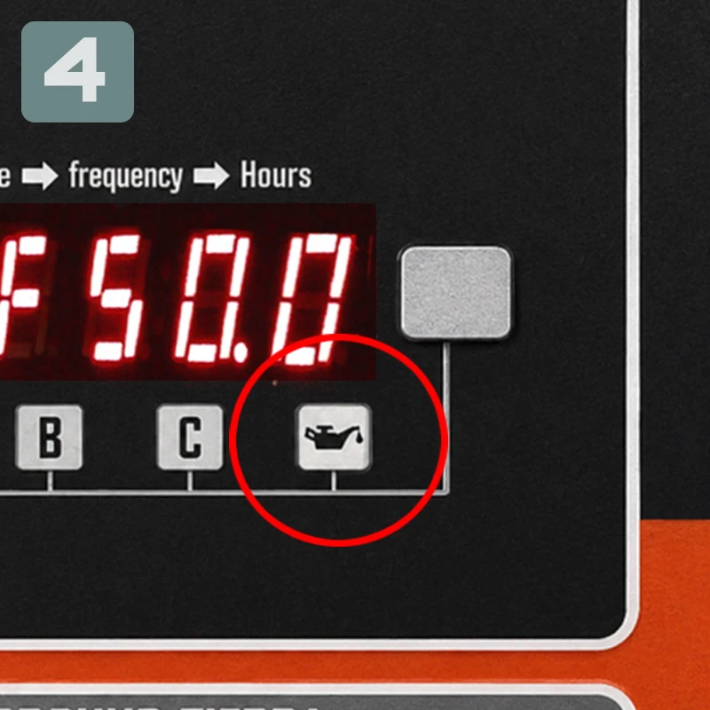 4 TÉMOIN D'ALARME « NIVEAU D'HUILE INSUFFISANT »