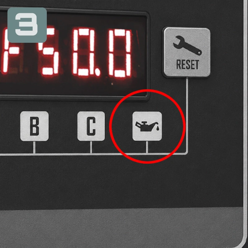 3 PILOTO ALARMA FALTA NIVEL DE ACEITE